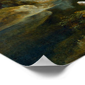 Jacob van Ruisdael River Landschaft mit Burg Poster (Ecke)