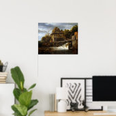 Jacob van Ruisdael Two Undershot Watermills Poster (Heimbüro)