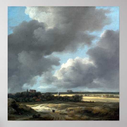 Jacob van Ruisdael View von Alkmaar Poster (Vorne)