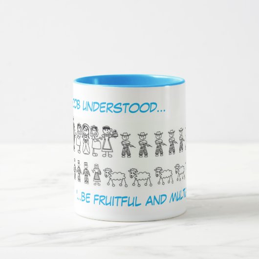 Jacob verstand ... zwei Töne Kaffee Tasse. Tasse (Zentrum)