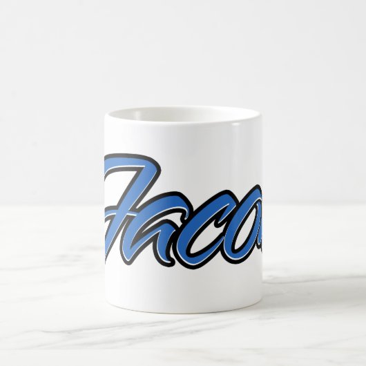 Jacob Vorname Name blue Tasse Kaffeetasse (Mittel)