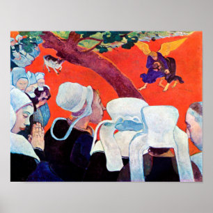 Jacob Wrestling mit dem Engel, Gauguin Poster