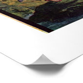 Jacob Wrestling mit Engel von Eugene Delacroix Poster (Ecke)