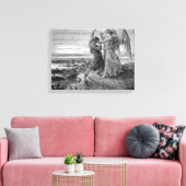 Jacob Wrestling With The Angel Gustave Dore 1855 Leinwanddruck (Insitu (Wohnzimmer))