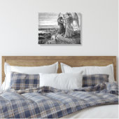 Jacob Wrestling With The Angel Gustave Dore 1855 Leinwanddruck (Insitu (Schlafzimmer))