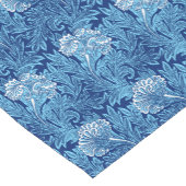 Jacobean Blumen-Damast, Marine, Himmel-Blau und Kurzer Tischläufer (Ecke)