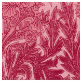 Jacobean Blumen-Damast, pinkfarben und hellrosa Stoff (Nahaufnahme)