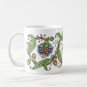 Jacobean Blumenzeichnende FederTasse Kaffeetasse (Links)