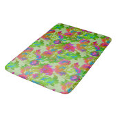 Jacobean Floral Twist Kreide Badematte (Schrägansicht)