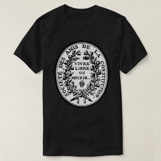 Jacobin Club Siegel - Französische Revolution, Rad T-Shirt (Design vorne)