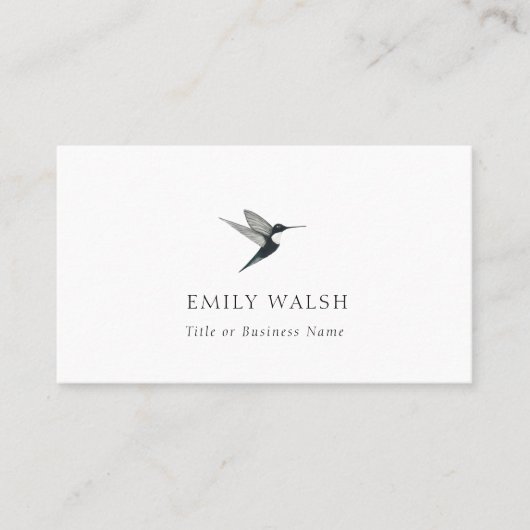 Jacobin Hummingbird Business Card Visitenkarte (Vorderseite)