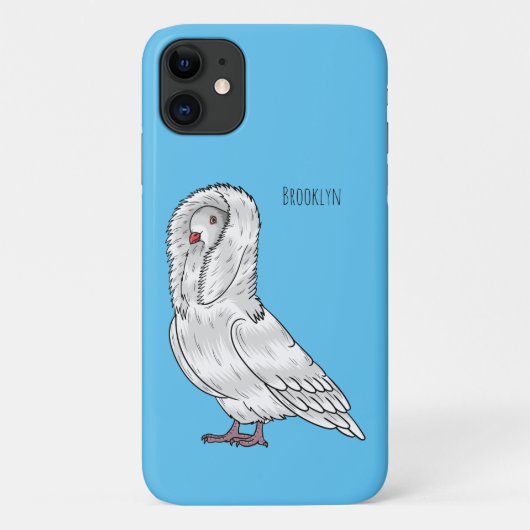 Jacobin-Taube-Cartoon Case-Mate iPhone Hülle (Rückseite)