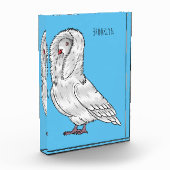 Jacobin-Taube-Cartoon Fotoblock (Links)
