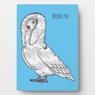 Jacobin-Taube-Cartoon Fotoplatte