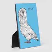 Jacobin-Taube-Cartoon Fotoplatte (Seite)