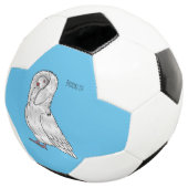 Jacobin-Taube-Cartoon Fußball (Dreiviertel)