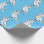 Jacobin-Taube-Cartoon Geschenkpapier (Ecke)