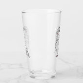 Jacobin-Taube-Cartoon Glas (Links)