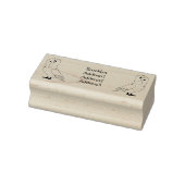 Jacobin-Taube-Cartoon Gummistempel (Stempel)
