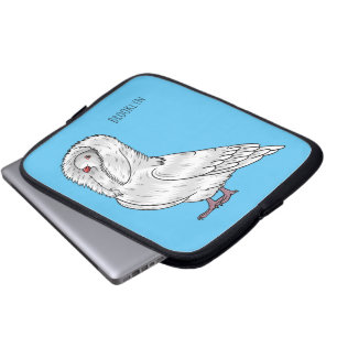 Jacobin-Taube-Cartoon Laptopschutzhülle