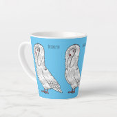 Jacobin-Taube-Cartoon Milchtasse (Linke Ecke)