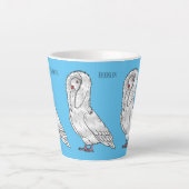 Jacobin-Taube-Cartoon Milchtasse (Vorderseite)