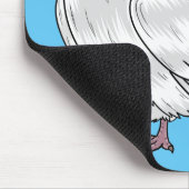 Jacobin-Taube-Cartoon Mousepad (Ecke)