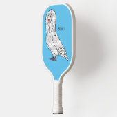 Jacobin-Taube-Cartoon Pickleball Schläger (Links)