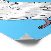 Jacobin-Taube-Cartoon Poster (Ecke)