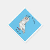 Jacobin-Taube-Cartoon Serviette (Ecke)