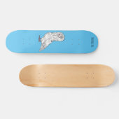 Jacobin-Taube-Cartoon Skateboard (Horizontal)