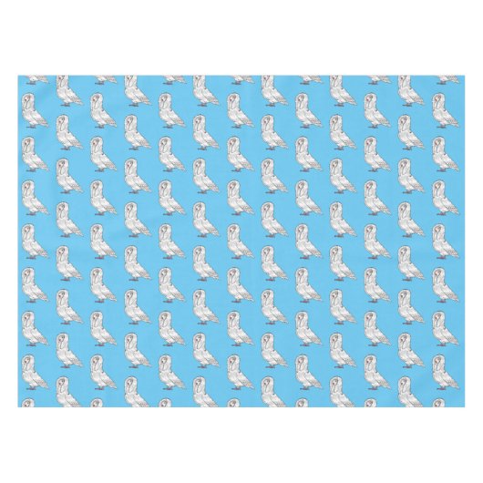 Jacobin-Taube-Cartoon Tischdecke (Vorderseite (Horizontal))