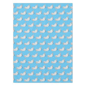 Jacobin-Taube-Cartoon Tischdecke (Vorderseite)