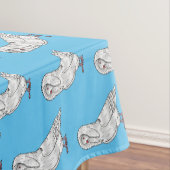 Jacobin-Taube-Cartoon Tischdecke (Beispiel)