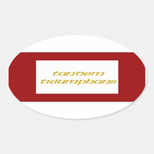 Jacobite 1745 Flagge Ovaler Aufkleber