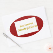 Jacobite-Flagge 1745 Ovaler Aufkleber (Umschlag)