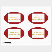 Jacobite-Flagge 1745 Ovaler Aufkleber (Blatt)