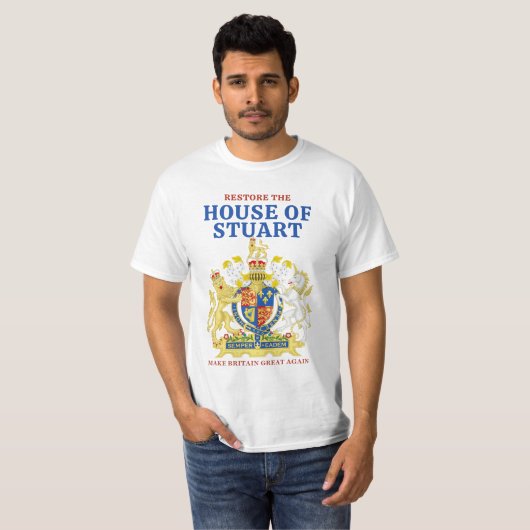 Jacobite Stuart Monarchist T-Shirt (Vorne ganz)