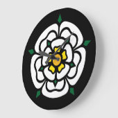 Jacobite - Stuart - York Rose Große Wanduhr (Winkel)