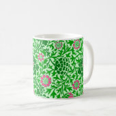 Jacobitisches Blumenmuster, Smaragd- und Limetteng Kaffeetasse (VorderseiteRechts)