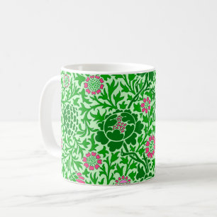 Jacobitisches Blumenmuster, Smaragd- und Limetteng Kaffeetasse
