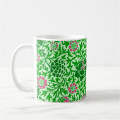 Jacobitisches Blumenmuster, Smaragd- und Limetteng Kaffeetasse (Links)