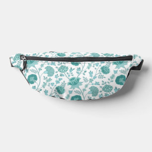 Jacobobobohne Blumenmuster Tees auf Weiß Bauchtasche