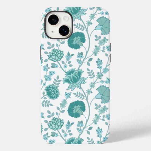 Jacobobobohne Blumenmuster Tees auf Weiß Case-Mate iPhone Hülle (Rückseite)