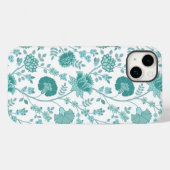 Jacobobobohne Blumenmuster Tees auf Weiß Case-Mate iPhone Hülle (Rückseite (Horizontal))