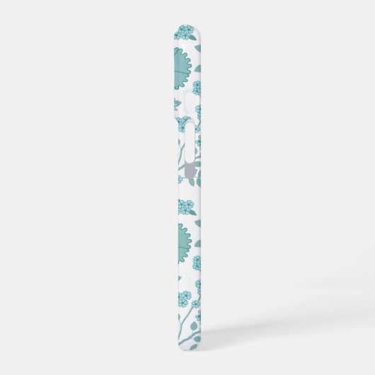 Jacobobobohne Blumenmuster Tees auf Weiß iPhone 16 Hülle (Linke Seite)