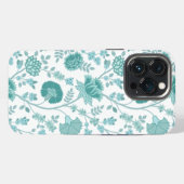 Jacobobobohne Blumenmuster Tees auf Weiß iPhone Hülle (Rückseite (Horizontal))