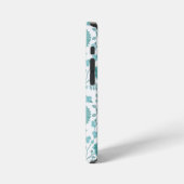 Jacobobobohne Blumenmuster Tees auf Weiß iPhone Hülle (Linke Seite)