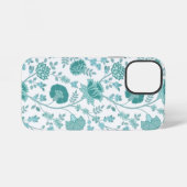 Jacobobobohne Blumenmuster Tees auf Weiß iPhone Hülle (Rückseite (Horizontal))