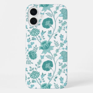 Jacobobobohne Blumenmuster Tees auf Weiß iPhone 16 Plus Hülle